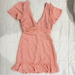 FOREVER 21 ROSE CREAM SUMMER DRESS